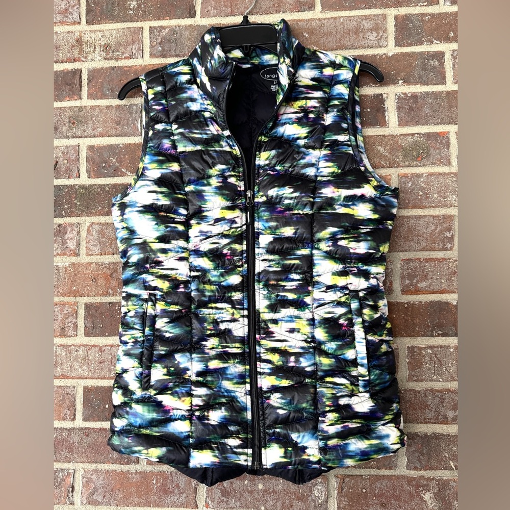 Tangerine Duck Down Puffer Multicolor Women’s Vest Size Small